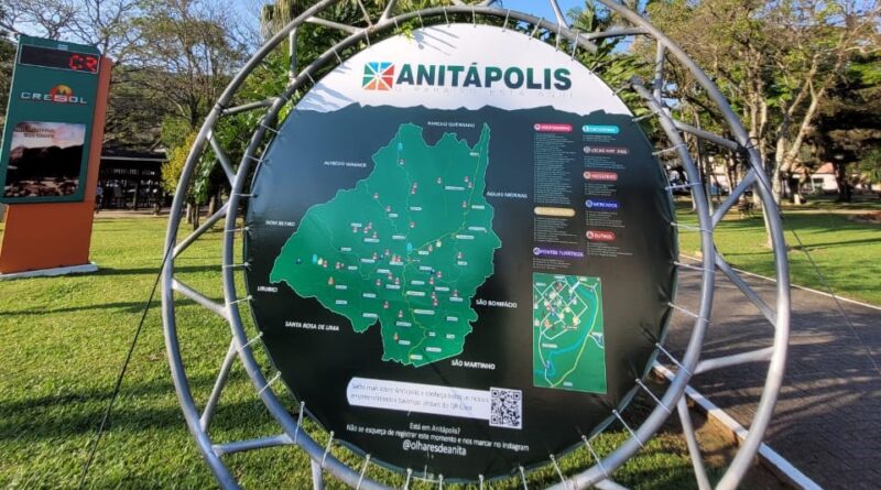 Mapa Turístico de Anitápolis - SC